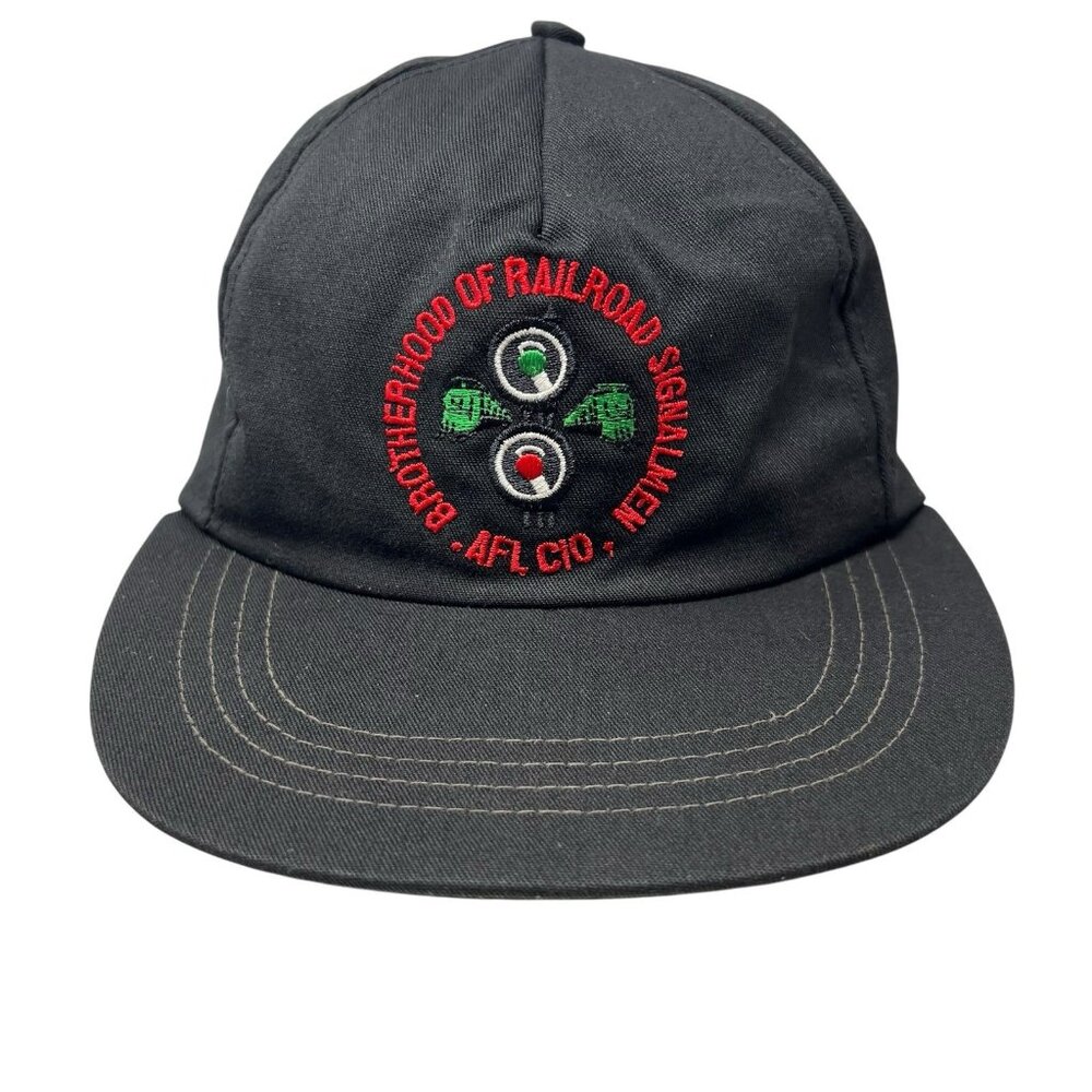 Brotherhood of Railroad Signalmen AFL-CIO Vintage Snapback Hat Cap Dad USA Made